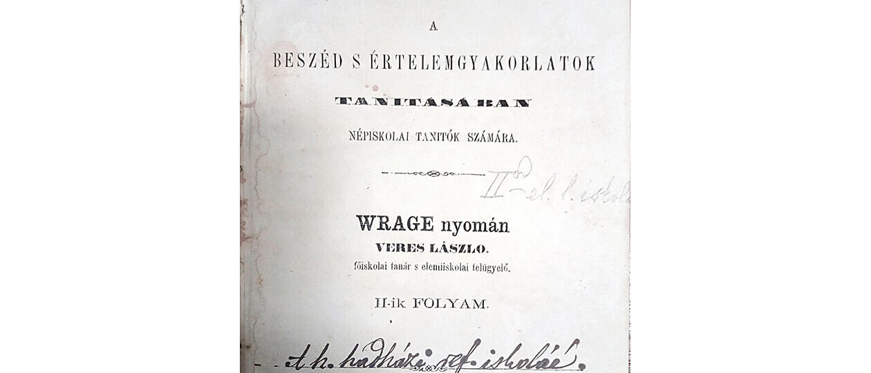Vezérkönyv - Kordokumentum a 19. századból