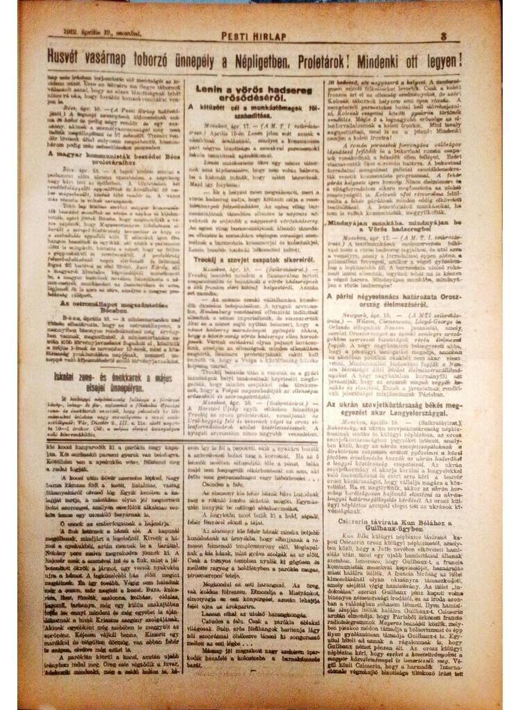 Pesti Hírlap XLI. 1919 - Image 2